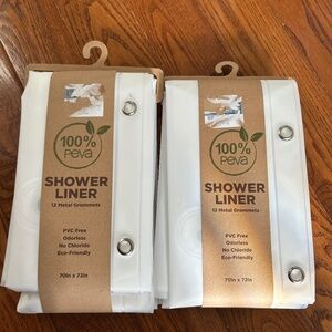 Two NEW Shower curtain Liners